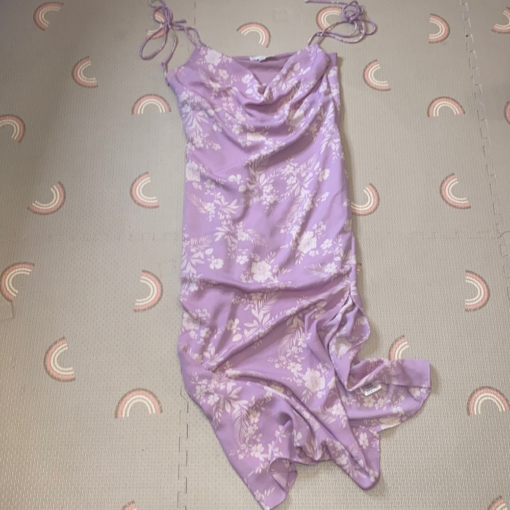 Tie-Shoulder Midi Dress